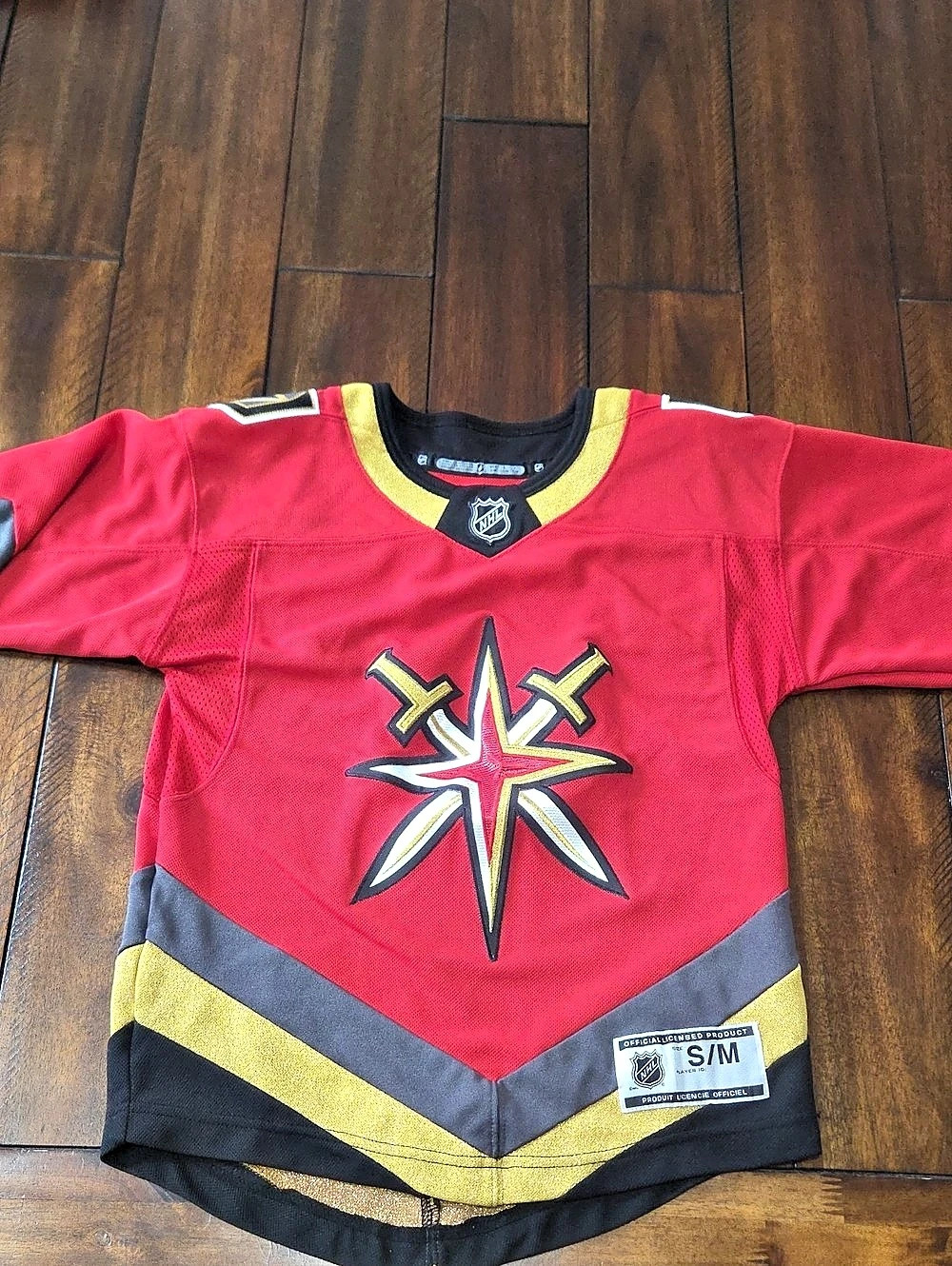 NHL Vegas Golden Knights Youth Red Replica Jersey Boys Small/Medium